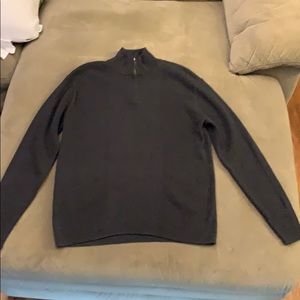 Perry Ellis Men’s Pull Over Sweater Lg Gray